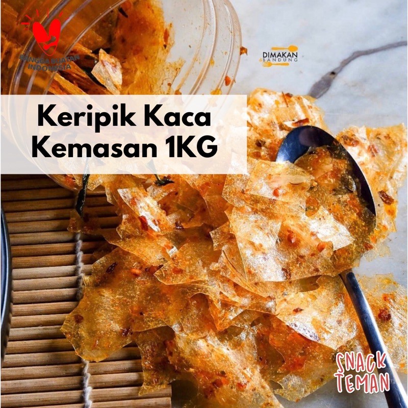 

Keripik Kaca Kripca Pedas Kemasan 1KG - Snack Teman Bandung