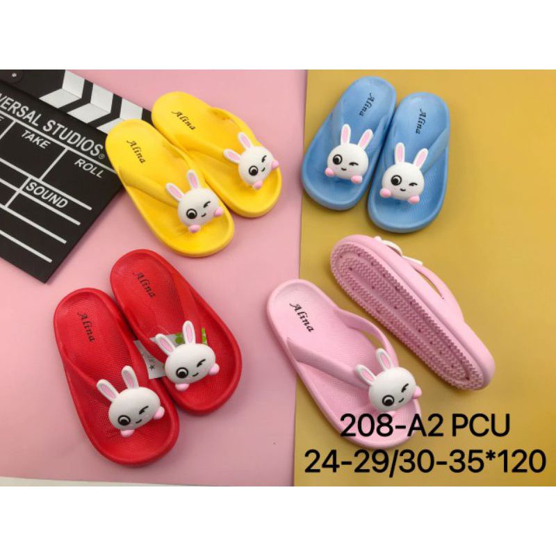 Sandal Jepit Anak Perempuan Motif Rabbit Sandal Motif Kelinci