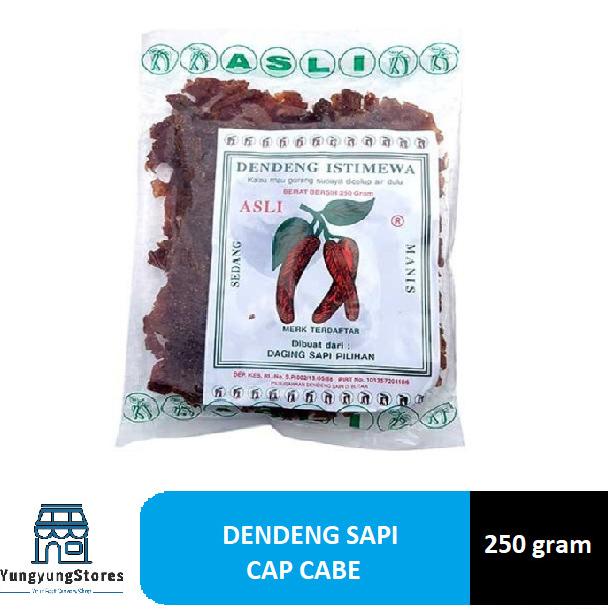 

[COD] Dendeng Sapi Istimewa Cap Cabe Asli 250 gram [COD]