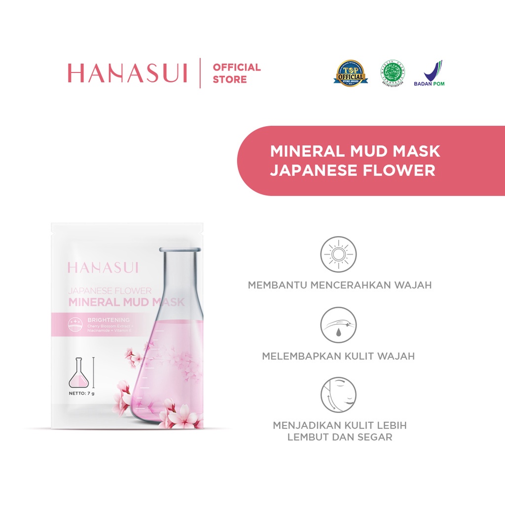 ⭐️ Beauty Expert ⭐️ HANASUI Mineral Mud Mask - Hanasui Mask - Japanese Flower Asian Heritage Korean Herbal 7g