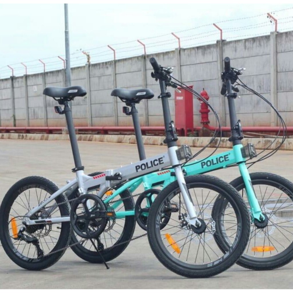 Sepeda Lipat 20 inch Element Police Texas 8 Speed