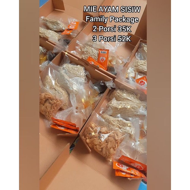 

MIE AYAM FROZEN PAKET FAMILY ISI 3 dan 2 PORSI