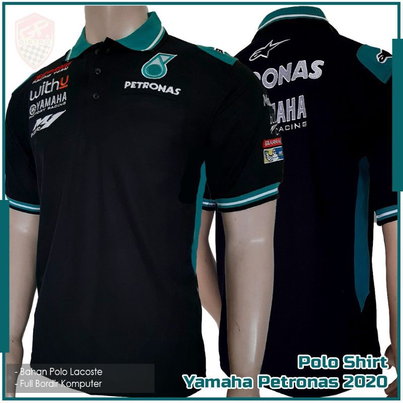 Yamaha Petronas kaos Polo Distro full bordir