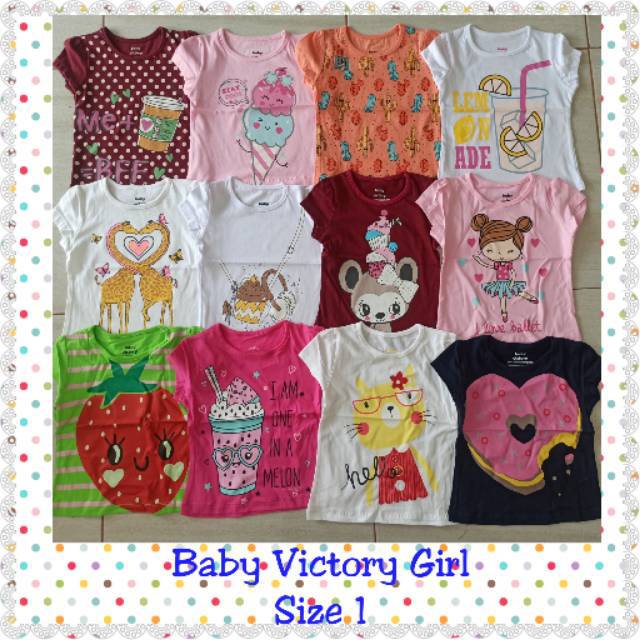 Kaos Baby Victory Girl murah/kaos baby victory