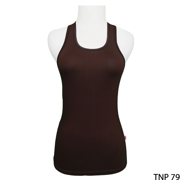 Tanktop Baju Wanita Spandek Coklat – TNP 79