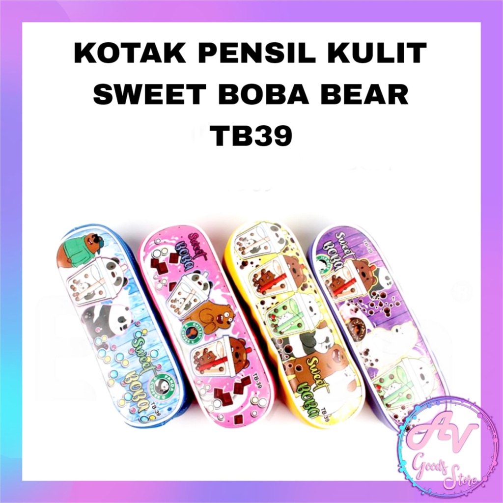 

Kotak Pensil Kulit SWEET BOBA BEAR TB39 / Tempat Pensil Karakter Fancy