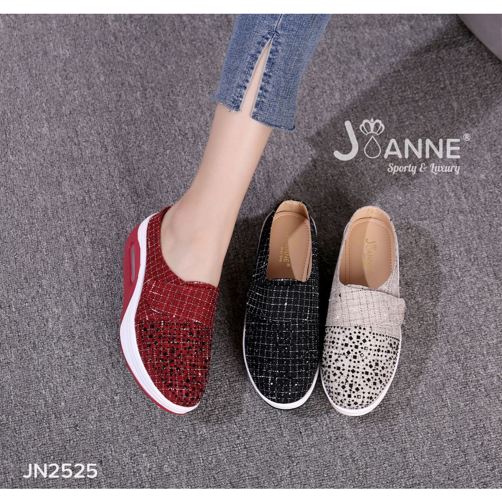 JOANNE SEPATU WANITA SLOP WEDGES SHOES #JN2525 ORIGINAL (RESTOCK)