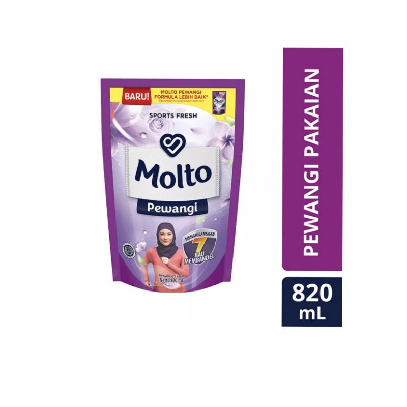 MOLTO Pewangi Pakaian Pouch Refill 820ml/780ml