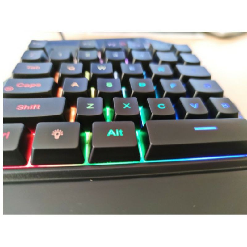 KEYBOARD GAMING ONE HAND T-WOLF T19 BACKLIGHT SINGLE HAND SKU-1233