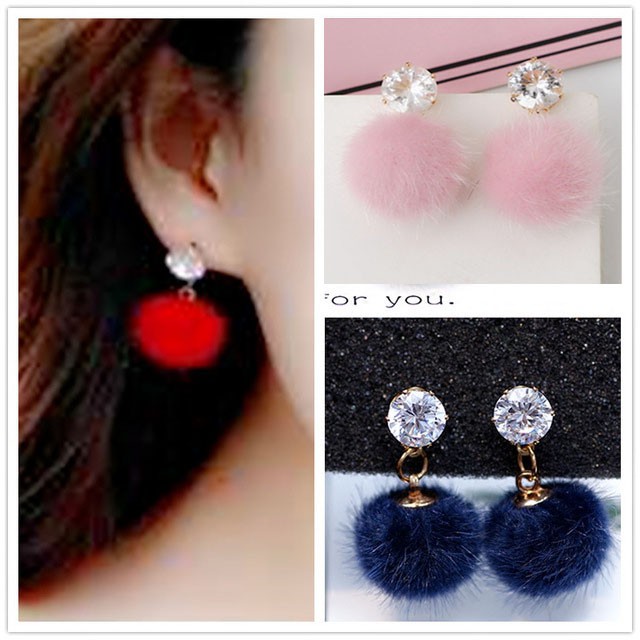 ANTING TUSUK WANITA KEKINIAN ALA KOREA MODEL BOLA DURI MIX DIAMON MISS 45