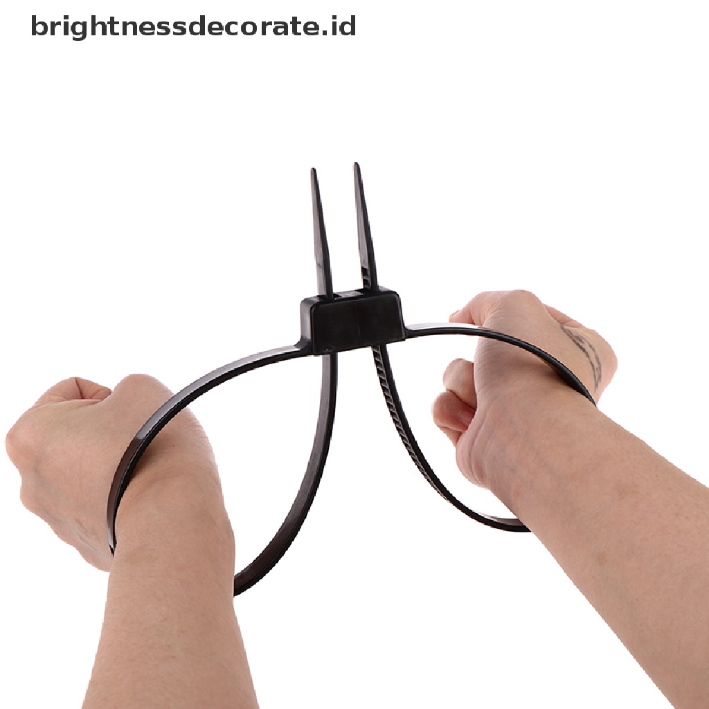 1 Pc Kabel Ties Borgol Ganda Bahan Plastik Nilon Untuk Polisi