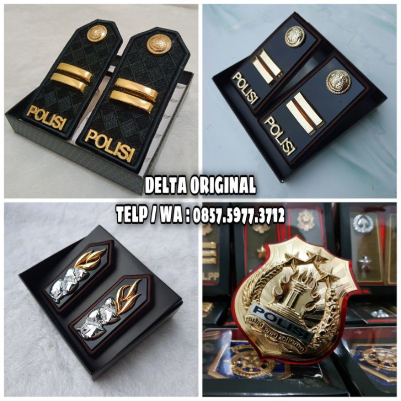 Pangkat Iptu Polri + Pangkat Pdu Iptu Polri + Monogram Polri + Kewenangan Polri Cembung