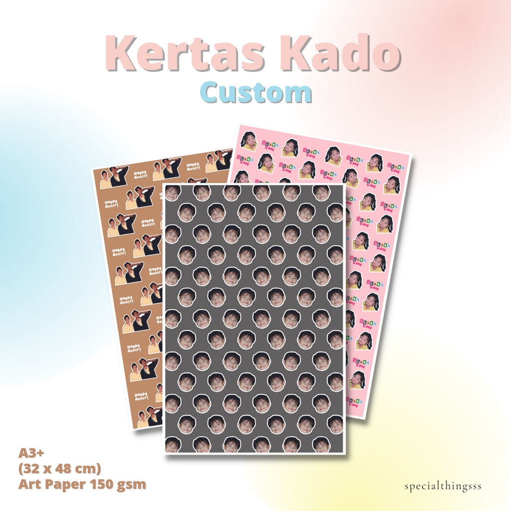 

KERTAS KADO CUSTOM | WRAPPING PAPER A3+
