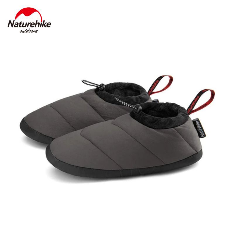 SEPATU THERMAL HANGAT BULU ANGSA NATUREHIKE NH20FS027 OUTDOOR CAMPING WARM SHOES WINDPROOF DUCK DOWN