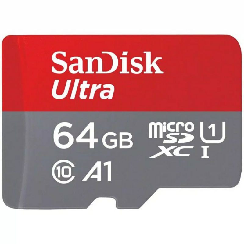 SanDisk Ultra microSD Card UHS-I Class10 A1 (120MB/s) - 16GB/32GB/64GB/128GB/256GB