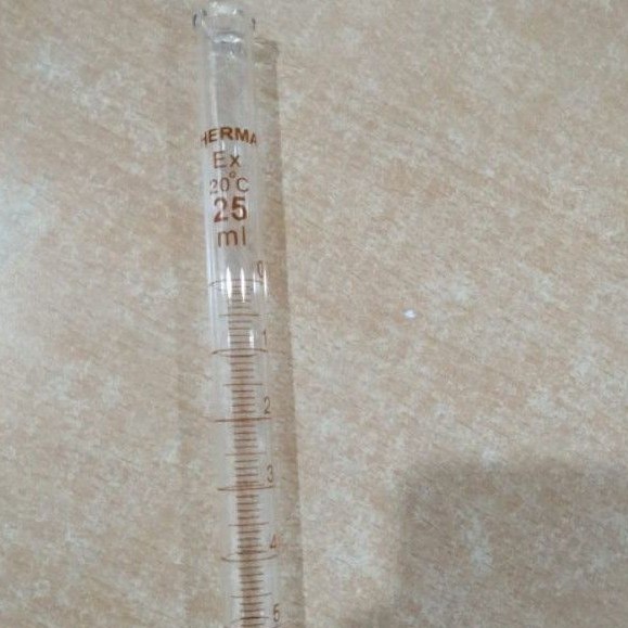 BURET 25 ML HERMA (ALAT TITRASI) buret 25 ml herma