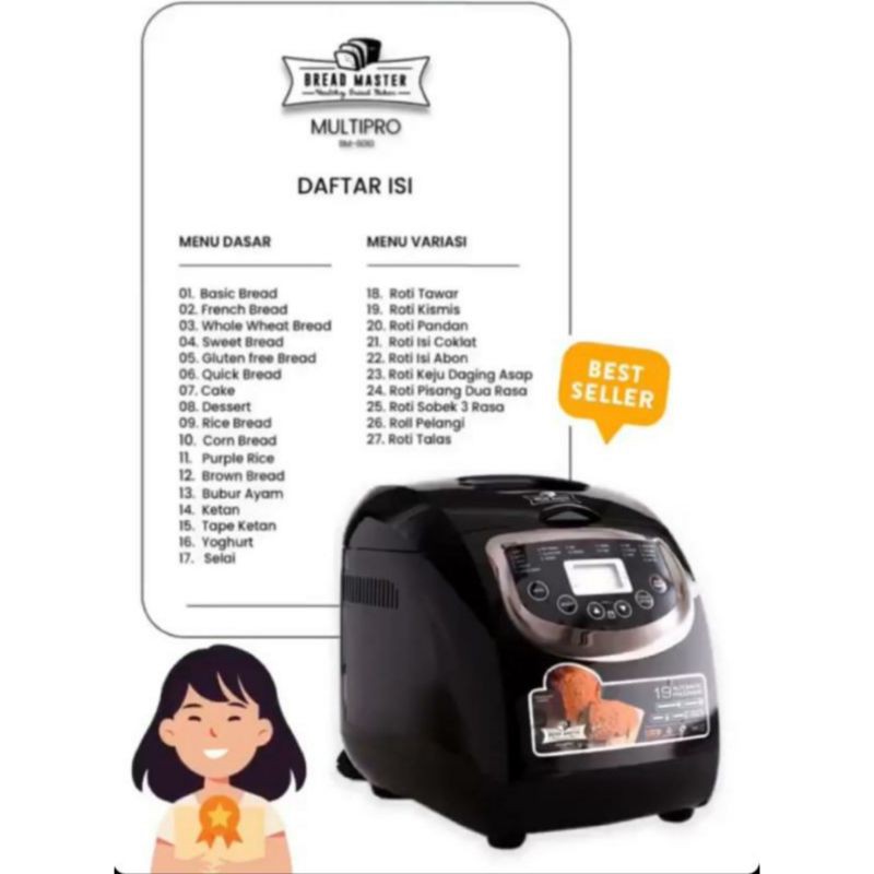 Bread Master Multipro HEALTHY BREADMASTER MAKER ORI