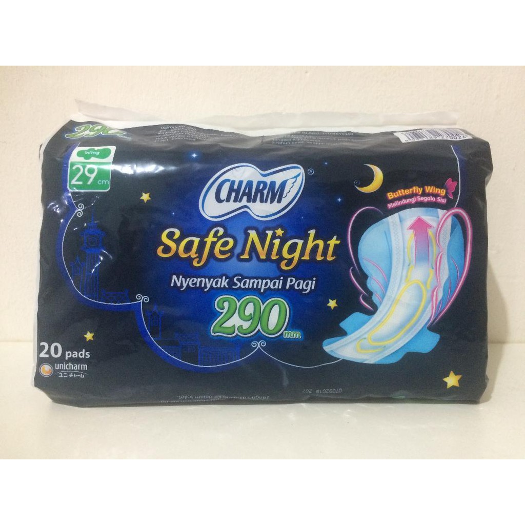 Charm Safe Night 290 mm 290mm 29 cm 29cm 20 pads Wing
