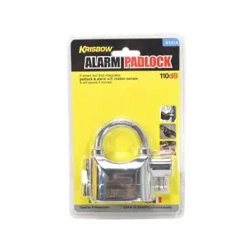 Gembok alarm heavy duty krisbow k101a  / alarm padlock heavy duty krisbow / gembok alarm / gembok