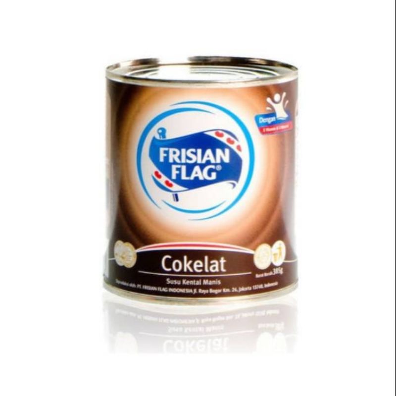 Frisian Flag Susu Kental Manis Coklat Bendera 370gr