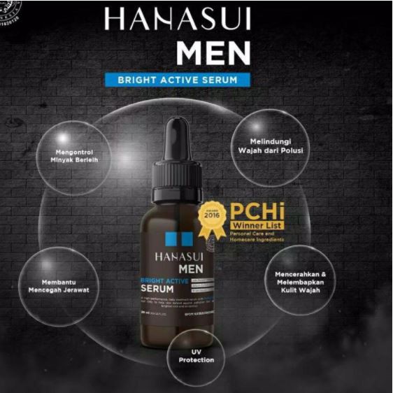 * NCC * Hanasui Men Serum Bright Active With PolluSTOP - For Men - Netto 20 ml