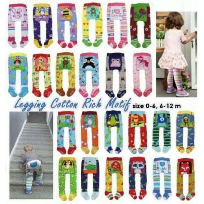 1 pcs Legging bayi motif