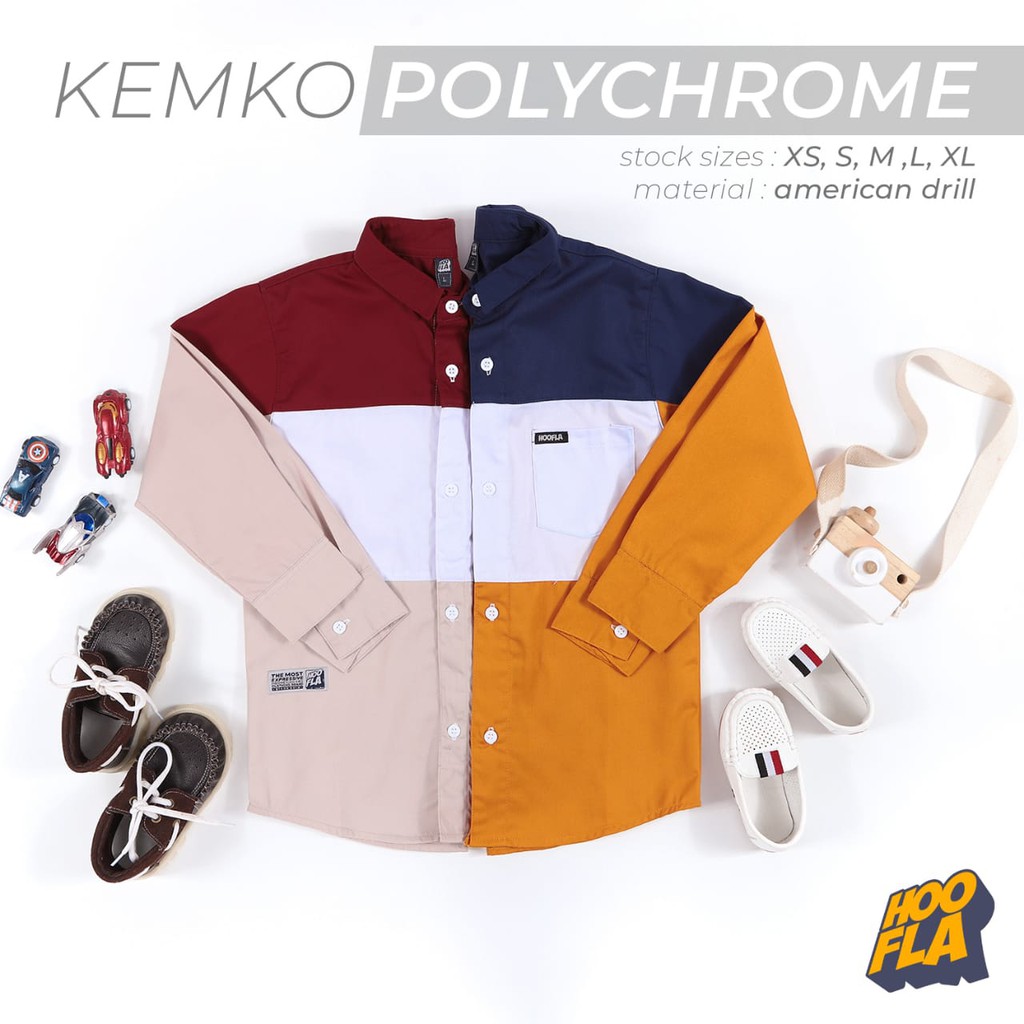 ORIGINAL KOKO KEMKO POLYCHROME ANAK HOOFLA KIDS MURAH LUCU BAJU BRANDED | HOOFLA KIDS | KP