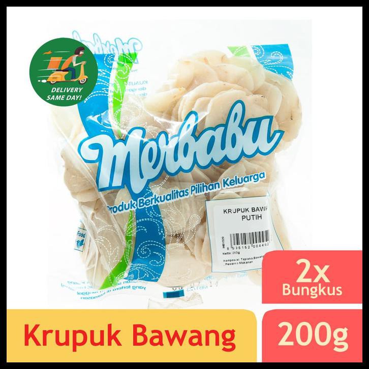 

MERBABU KRUPUK BAWANG PUTIH 200G X 2PCS (BISA SAME DAY DELIVERY)