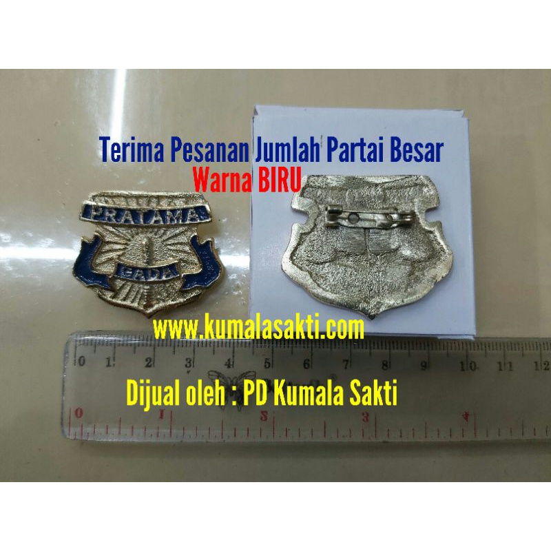 Gada Pratama Cor Biru Peniti|Pin Satpam|Kaos Satpam Coklat|Pangkat Satpam|Sabuk Satpam|Kopel Satpam|Topi Jaring Satpam|Rompi Jaring Satpam