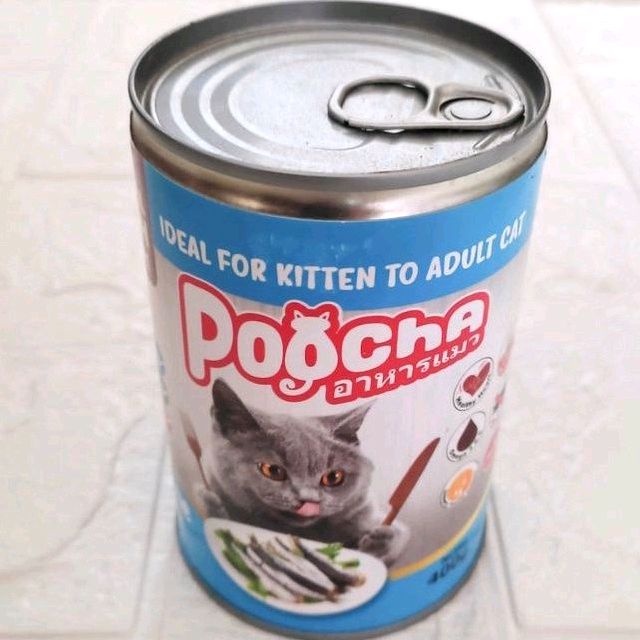 POOCHA WET CAT FOOD || MAKANAN BASAH KITTEN ADULT 400 GRAM