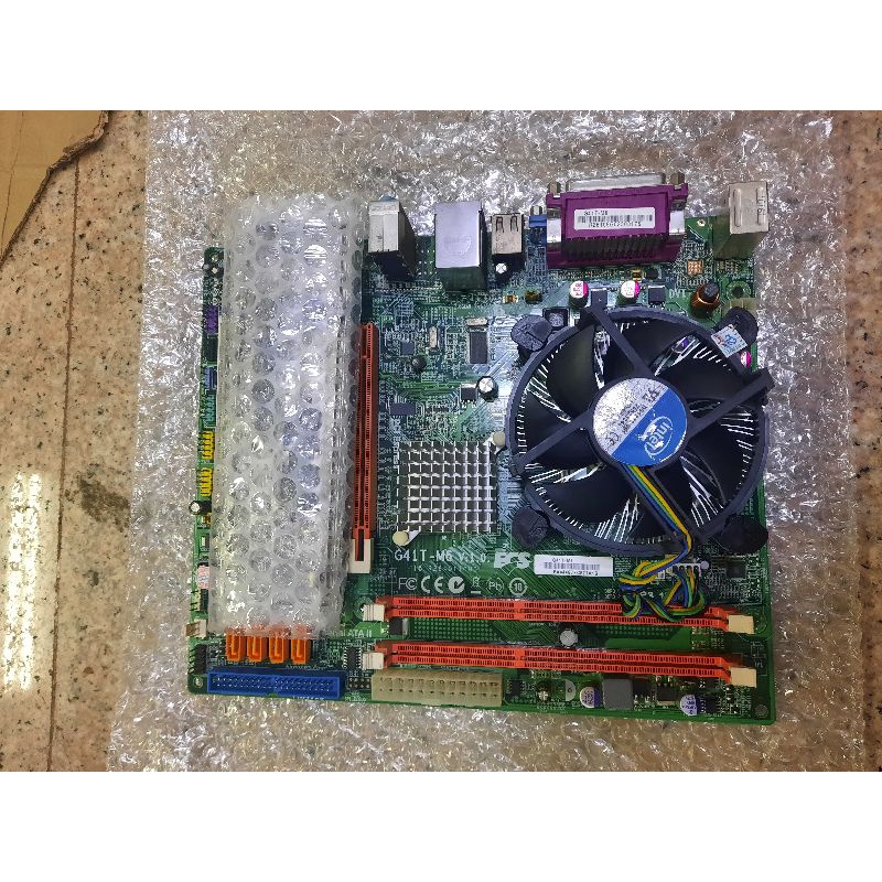 Motherboard G41 Ddr3 Paket Core 2 Duo E8500 Fan Ram 4Gb