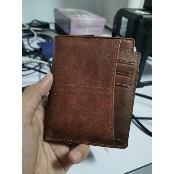 new Custom Dompet kulit asli Pria Type SHiba Inu Wallet