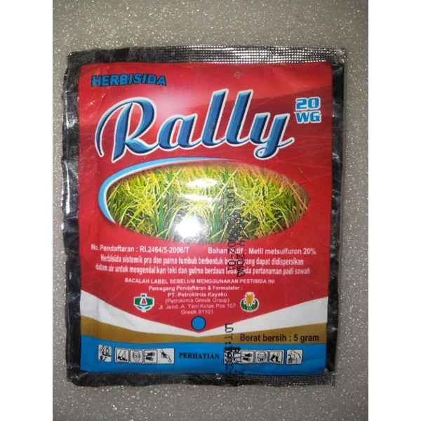 Rally 20 wg herbisida rumput sawah