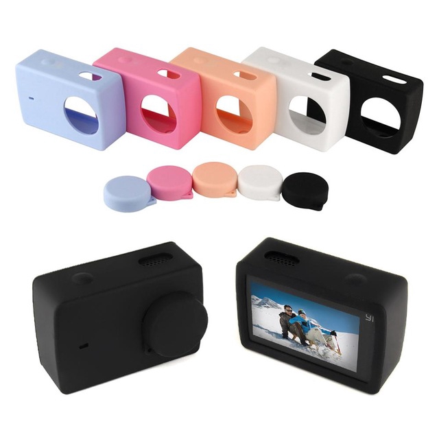 Silicone Case + Cap for Xiaomi Yi Discovery / Yi 4K / Yi Lite / Yi4K+ Action Camera