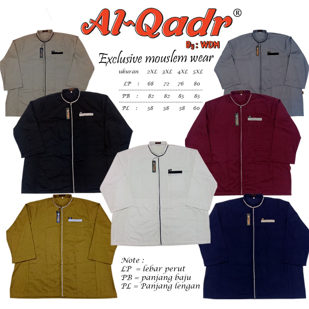Baju koko Pria Jumbo  Al qadr/AB Alkahfi Bareno  syubbanul muslim koko azzhari