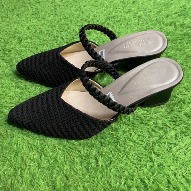 sepatu heels rajutan terbaru zha shoes