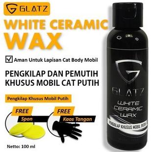 Open DS] Pengkilap Mobil Putih Pembersih Mobil Putih GLATZ White Ceramic Wax