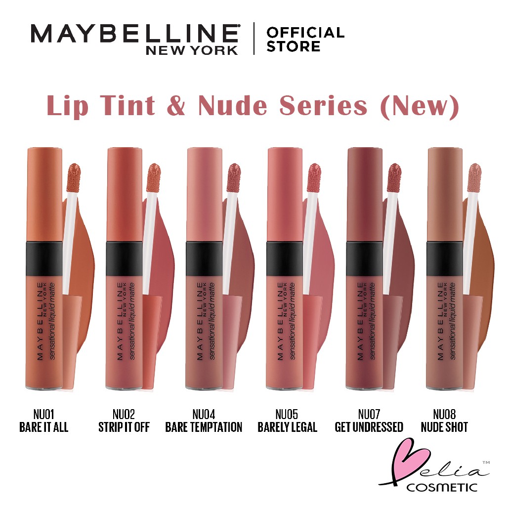 ❤ BELIA ❤ MAYBELLINE Color Sensational Liquid Matte The Nudes | Nude Lip Tint 7g | liptint maybeline