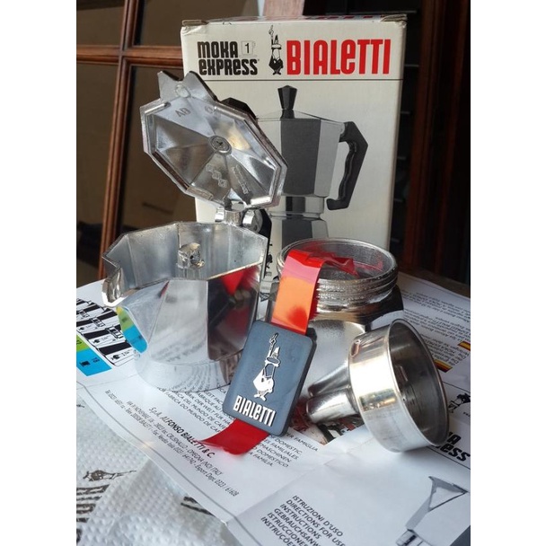

Bialetti Mokapot (1 Cup) Italy, Kopi Espresso
