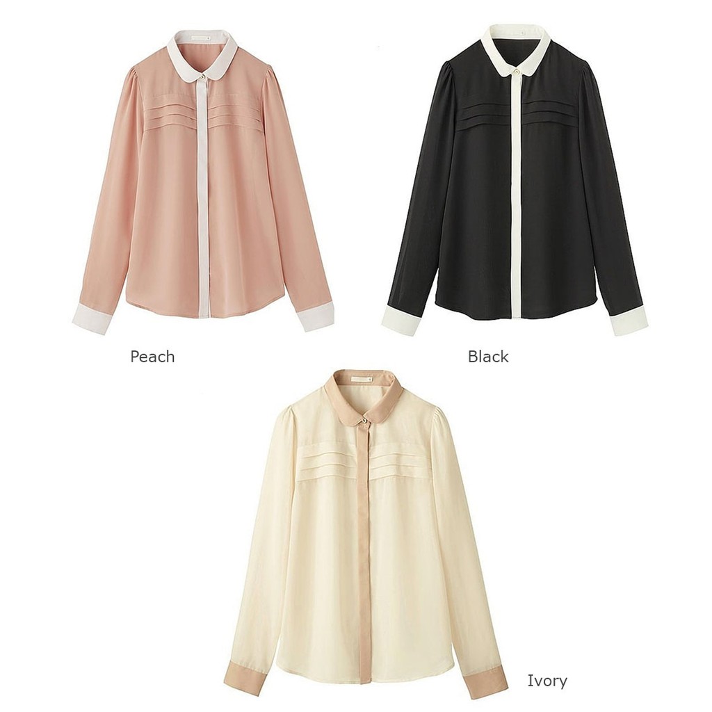 GU by UNIQLO Tiered Ruff Shirt