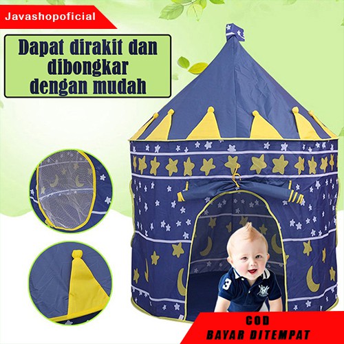 (DIJAMIN ORI) FREE KARPET Tenda Mainan Anak Indoor dan Uotdoor aman dan kuat