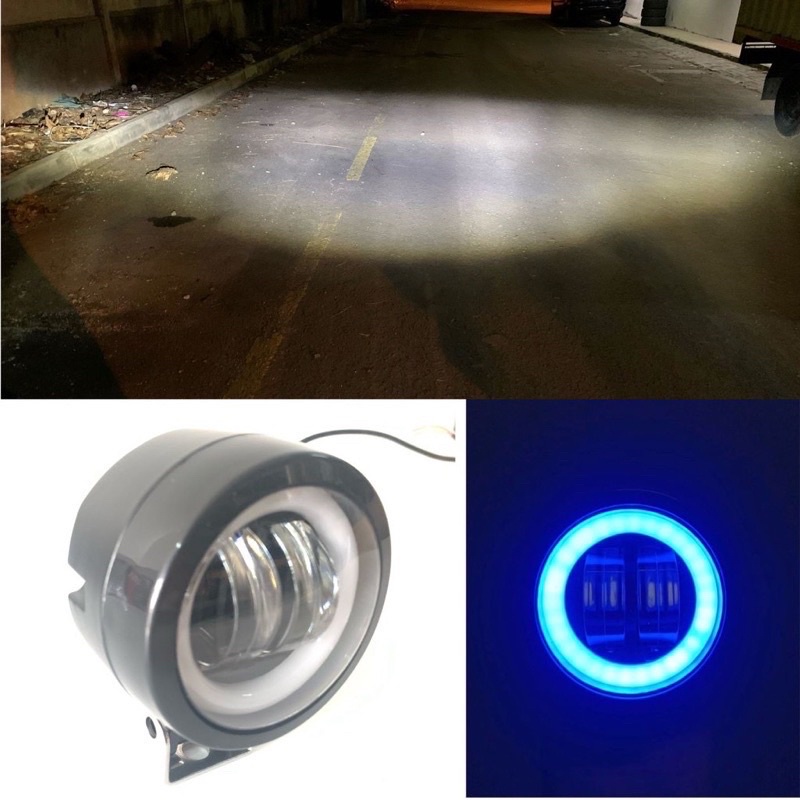Lampu tembak daymaker 3lensa kotak bulat 3lensa angel colour universal harga satuan