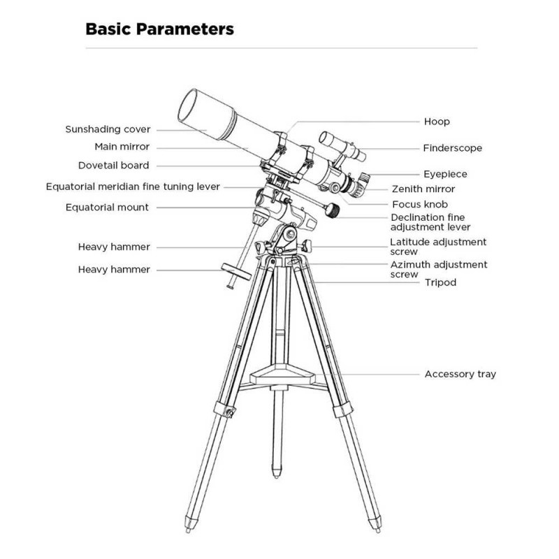 Teropong Bintang Teleskop Pemandangan Astronomical Telescope Zoom 330