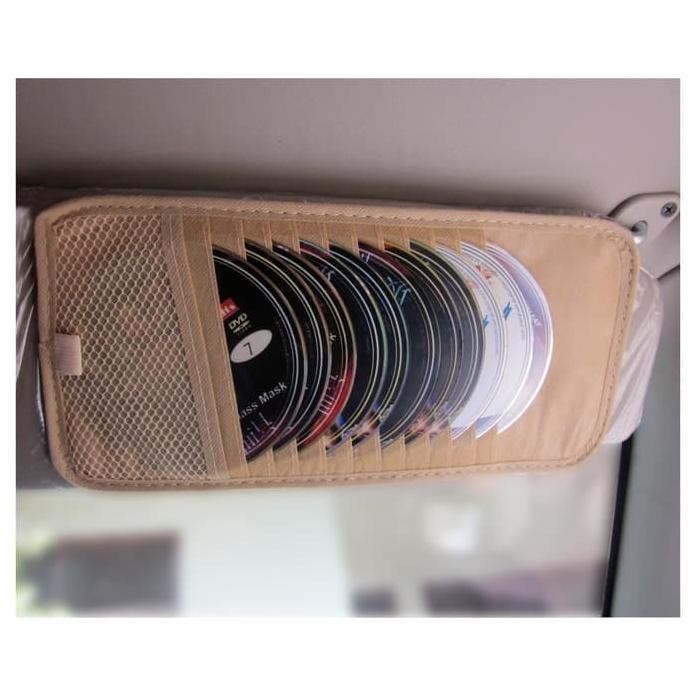 TEMPAT CD SUN VISOR MOBIL KARTU VCD DVD CARS ORGANIZER INTERIOR HOLDER