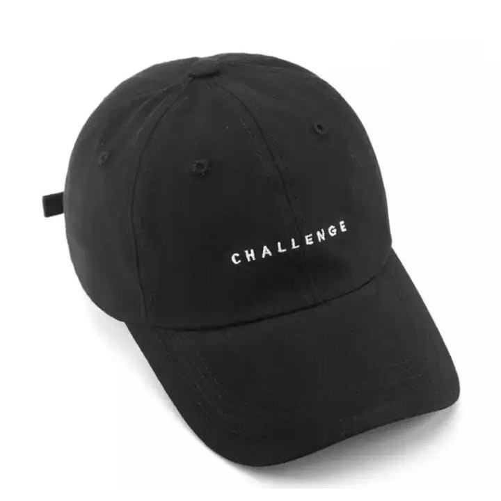 Topi Baseball Challenge Kekinian Murah Bordir Gaya Korea Pria Wanita Distro Model Terbaru