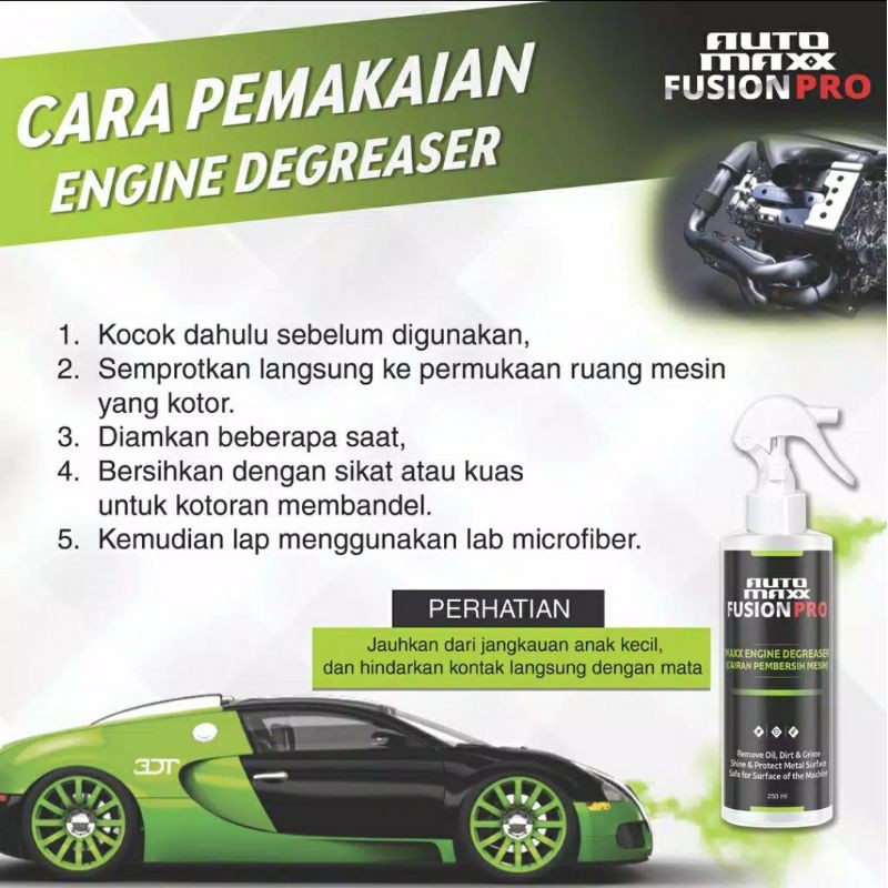 AUTO MAXX FUSHION PRO MAXX ENGINE DEGREASER CAIRAN PEMBERSIH MESIN MOBIL POLES MOBIL CAR POLISH