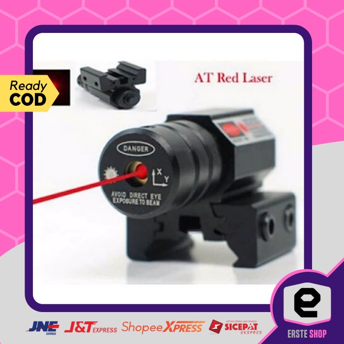 Aksesoris Mainan Olahraga Laser Tactical Red Dot Air Soft Gun Picatinny Mount Airsoft Rifle - HJ11