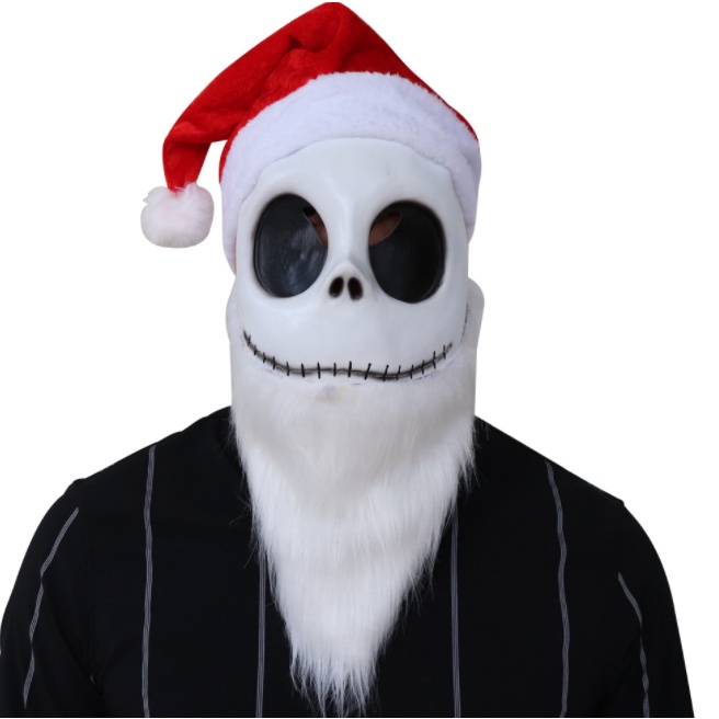 TOL-74 topeng latex jack nightmare before christmas mask costume halloween pesta kostum