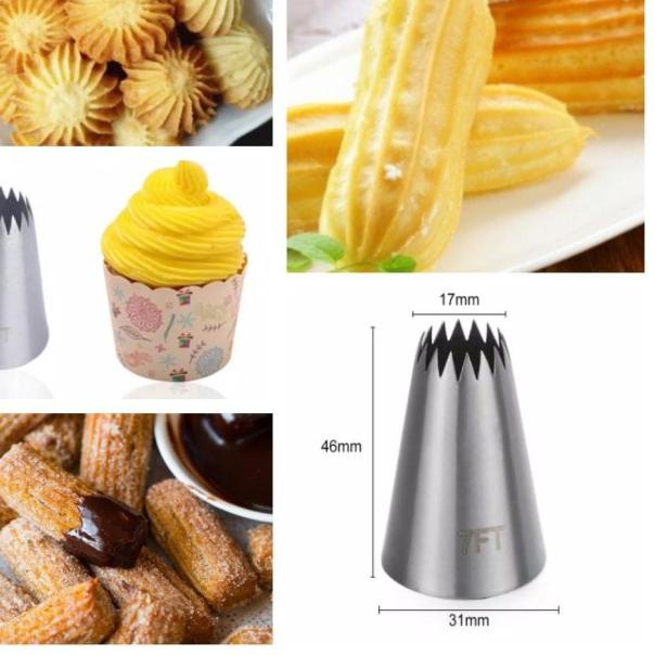 ☑ Spuit no 7FT spuit kue sus eclair kue kering ➷
