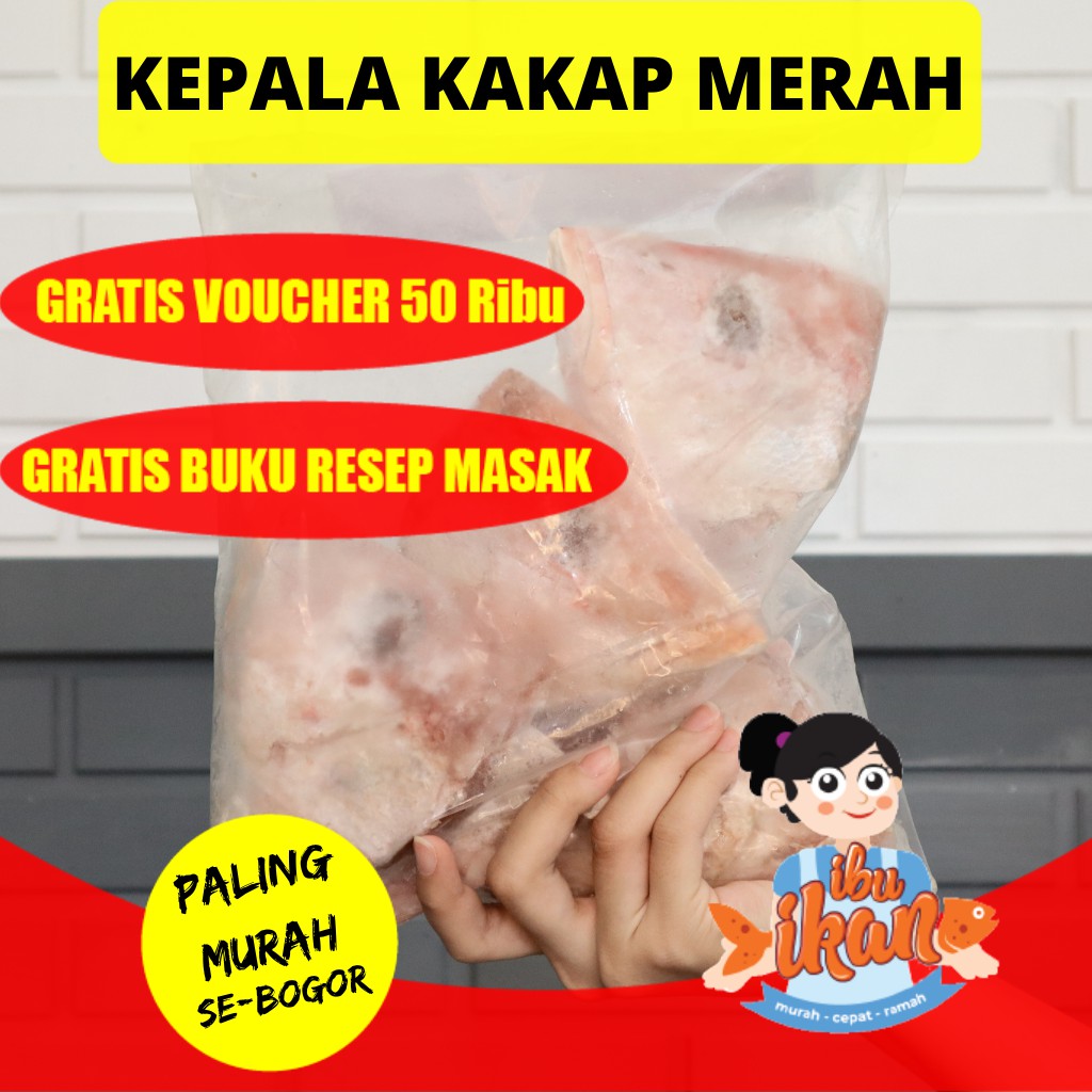 

KEPALA IKAN KAKAP MERAH 700 GRAM